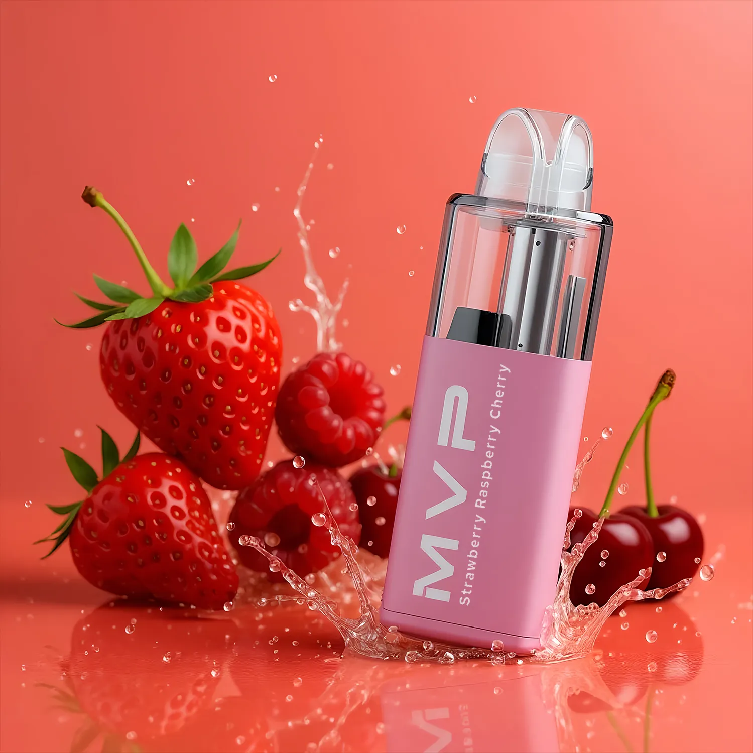 mvp 60k flavours strawberry raspberry cherry